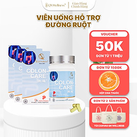 Combo Siêu Ưu Đãi Viên Uống Bổ Sung Colon Care QN Wellness Chiết Xuất Lô Hội, Hạt Mã Đề & Hạt Cassia Hỗ Trợ Đường Ruột, Bổ Sung Chất Xơ, Cải Thiện Trao Đổi Chất - Hộp 60 Viên x 3