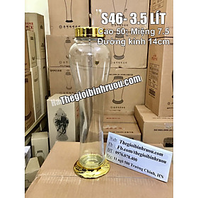 Bình Thủy Tinh Ngâm Rượu Hàn Quốc 3.4 Lít - Bình Thon Dài 