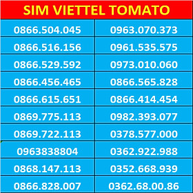 Sim viettel số đẹp - Nghe gọi mãi mãi - Hàng chính hãng