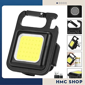 Mua Đèn pin móc khóa siêu sáng  đèn led mini đa năng sạc usb tiện dụng