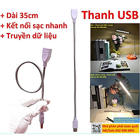 Dây USB uốn dẻo cắm đèn led bàn học magic