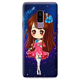Ốp Lưng Điện Thoại Dành Cho Samsung Galaxy S9 Plus - Anime Cô Gái Váy Hồng