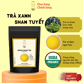 Trà xanh Shan Tuyết SACHS TEA 1773 chè hữu cơ vị nguyên bản túi 50g