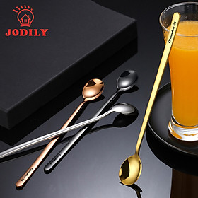 Mua Thìa  Muỗng Jodily Inox 304 Mạ Vàng Cao Cấp - Uống Cà Phê  Sinh Tố  Nước Ngọt  Ăn Hoa Quả KT:19.5x3cm