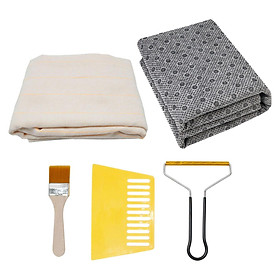 5 Pieces  Cloth Final Backing Cloth Scraper  Brush  Cloth for   Fabric Thick Backing Fabric