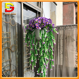 Mua Giỏ Hoa Treo Tường Dài 80cm Chậu Hoa Hoạ Mi Cắm Sẵn Y Hình Trang Trí Ban Công DG-596