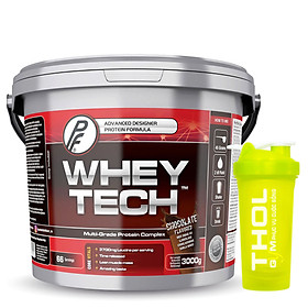 Combo Sữa Tăng Cơ và Nuôi Dưỡng Cơ Bắp - Whey Tech - 66 Liều dùng - 3 Kg & Tặng kèm bình lắc 600ml (Màu ngẫu nhiên)