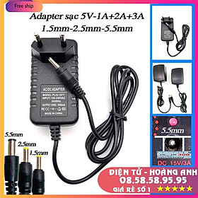 Mua Adapter nguồn sạc 5V - 1A - 2A - 3A - đầu 1.5mm - 2.5mm - 5.5mm cho Camera Yoosee  Siepem  Tivi Box