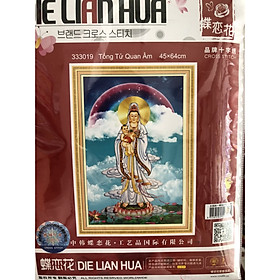 Mua tranh thêu chữ thập Tống tử quan âm 45x64cm - chưa thêu