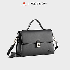 Túi Yuumy ( Thời trang nữ nắp gập khoá xoay thanh lịch size 21 - Túi đeo chéo da Seasand YN302 )