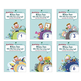 Bộ 6 cuốn sách Khoa học tiền tiểu học song ngữ - Sách luyện tập