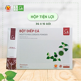 Hộp Bột Diếp Cá Quảng Thanh gói nhỏ 15x3g - Thanh nhiệt, giải độc, cầm máu