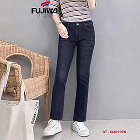 Mua Quần jean nữ ống rộng lưng cao quần bò nữ ống rộng màu đen dáng suông  kiểu baggy ống đứng chất đẹp CHERRY T007  ĐenM 4550kg tại Cherry Store  fashion