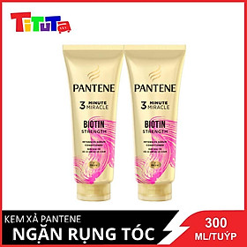 COMBO 2 tuýp kem xả Pantene 3 Phút diệu kỳ Ngăn rụng tóc 300ml