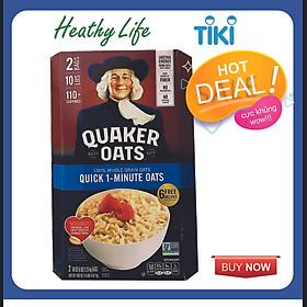 Yến Mạch Quaker Oats Quick - 1 Minute 4.52kg ( Dạng Hạt Cán Vỡ nk my )