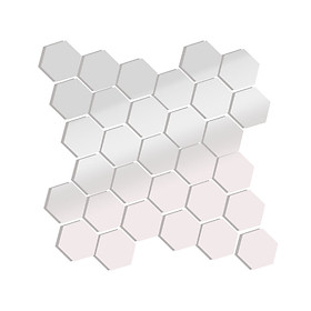 Gương Hiện Đại 3D Dán Tường Trong Phòng Ngủ Phòng Khách Thiết Kế Acrylic Lục Giác (12 Cái)