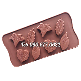 Mua Khuôn silicone làm bánh  rau câu  socola 8 chiếc lá – Mã số 1253