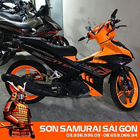 Sơn SAMURAI KUROBUSHI 55** màu cam huỳnh quanh chính hãng dành cho xe máy