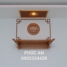 Mua Mua bàn thờ treo tường bông hoa sen kích thước lớn size 107-48 cm  giao đủ như hình