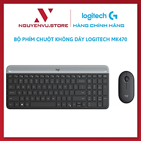 Bộ phím chuột không dây logitech MK470 Slim - Hàng Chính Hãng