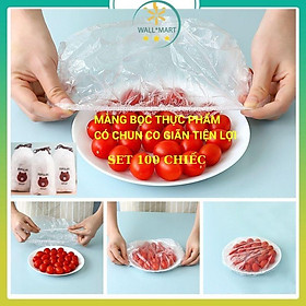 Mua Set 100 màng bọc thực phẩm co giãn tái sử dụng túi gấu WALLMART WM65