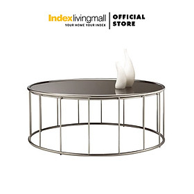 Mua Bàn trà sofa tròn OVIO khung thép mạ crom bóng chống gỉ kết hợp mặt kính cường lực cao cấp  thiết kế hiện đại và độc đáo | Index Living Mall - Phân phối độc quyền tại Việt Nam