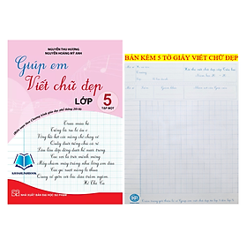 Sách - Giúp em viết chữ đẹp lớp 5 - tập 1 (Theo SGK CD và KNTT) (KP)