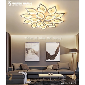 Đèn LED Ốp Trần Đuôi Cáo Decor 15 Cánh NT-039 - 3 Chế Độ Ánh Sáng -Tăng Giảm Ánh Sáng - Điều Khiển Từ Xa - Có Video