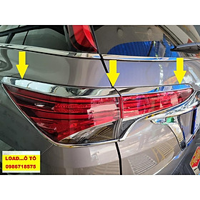 Ốp viền đèn pha đèn hậu Fortuner 2022-2017 Mạ Crom Sáng Bóng