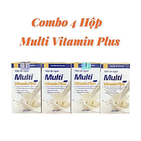 Combo 4 Hộp  Viên Uống Hỗ Trợ Tăng Cân Multi Vitamin Plus