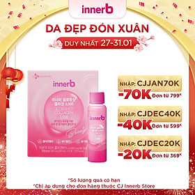 Hộp 6 chai nước uống Collagen Vitamin C sáng da InnerB Glowshot (50mlx6) - Sản Phẩm Chính Hãng