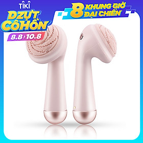 CkeyiN Máy rửa mặt Silicone hàng chính hãng chống nước IPX6, máy massage trẻ hóa da mặt làm sạch nhẹ nhàng không gây rát da, sạc pin nhanh, cầm tay dễ sử dụng
