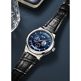 Đồng hồ nam chính hãng I&W Carnival 782G-D2 hàng mới fullbox ,kính sapphire chống xước,chống nước 50m,bảo hành dài hạn,máy cơ (automatic),mặt xanh dây da