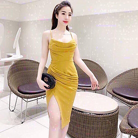 Váy đầm nữ body- Đầm nữ dự tiệc hai dây ôm dáng AM