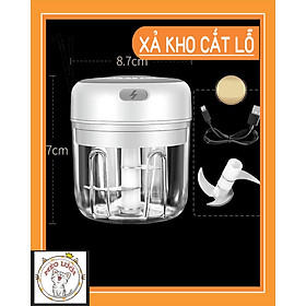 Mua Máy Xay Tỏi Ớt Cầm Tay Mini Sạc Điện 250ml Tiện Lợi (Sạc Điện)