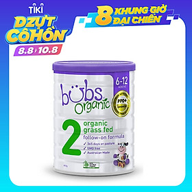 Sữa bò hữu cơ Bubs số 2 cho trẻ 6 - 12 tháng tuổi