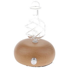 Aroma Essential Oil Diffuser, Wood + Glass Air Humidifier for Office Home Reading Yoga Spa