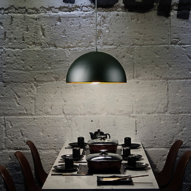 Đèn thả chóa mạ đồng 1 lớp SuperVilighting THAMADONG đèn thả phòng khách quán cafe shop thời trang