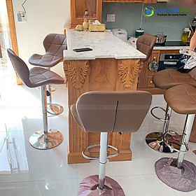 Mua Ghế Quầy Bar Xoay Nâng Hạ Makeup Trang Điểm Mặt Đệm Tam Giác