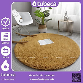 Mua Thảm Lông CỪU xoăn tròn | 1m và 80cm | Màu Khaki | Trải sàn | Chụp ảnh siêu đẹp | TUBECA