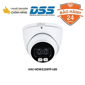 Camera dome HDCVI FullColor DAHUA DH-HAC-HDW1239TP-LED 2M 1080P tầm nhìn đêm có màu 40m hàng chính hãng DSS Việt Nam