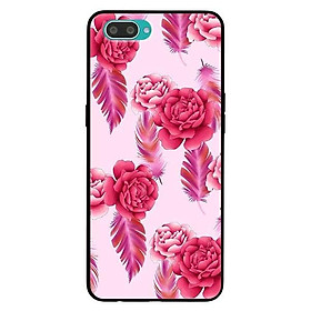 Ốp lưng dành cho Oppo A3s - Realme C1 - A12e - Realme 2 mẫu Mẫu Đơn Nền Hồng