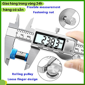 Thước Kẹp Điện Tử Thép Không Gỉ 150mm Kỹ Thuật Số CaliperCụ Đo Lường