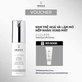 Kem dưỡng vùng mắt trẻ hoá và làm mờ nếp nhăn IMAGE SKINCARE AGELESS Total Eye Lift Crème 15ml