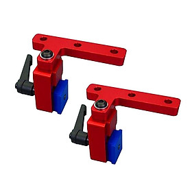 2x Woodworking DIY Tool Miter Track Stop for 45 Type T-Slot T-Tracks Stopper