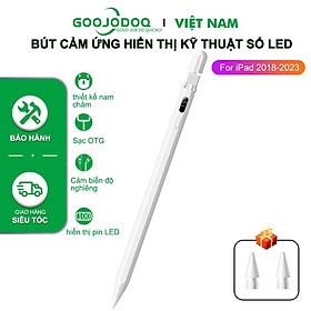Mua  HÀNG CHÍNH HÃNG GOOJODOQ  CD3276 - Bút cảm ứng Digital Power Display Anti-mistouch Stylus dành cho  phiên bản iPad 2018 trở lên  iPad 10/9/8/7/6 iPad Air 3/4/5 iPad Mini 5/6 iPad Pro 11/12 9 inch (Vui lòng cập nhật hệ thống lên phiên bản 12.2 trở lên)
