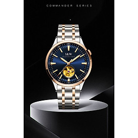Đồng hồ nam chính hãng I&W CARNIVAL 590G-T2 Kính sapphire ,chống xước,Chống nước ,Bảo hành chính hãng,Máy cơ (Automatic),Dây kim loại thép không gỉ 316L,thiết kế lộ cơ