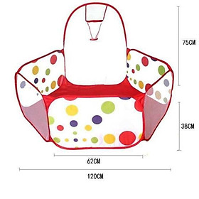 Lều bóng chấm bi cho bé kèm 100 bóng - GDHN Loại Tốt