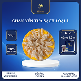 CHÂN YẾN SẠCH LOẠI 1 HÔP 50GR - YẾN SÀO ĐỖ THỊ TOÁN - CHÂN LỚN SẠCH ĐẸP - GIÒN DAI NGON BỔ DƯỠNG - LÀM ĐẸP DA - TĂNG CƯỜNG HỆ MIỄN DỊCH