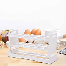 Multi Layer Egg Storage Box Stackable Large Capacity for Fridge Household